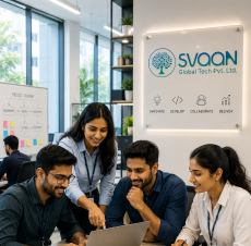 SVaaN Global Tech POC development team collaborating on project validation