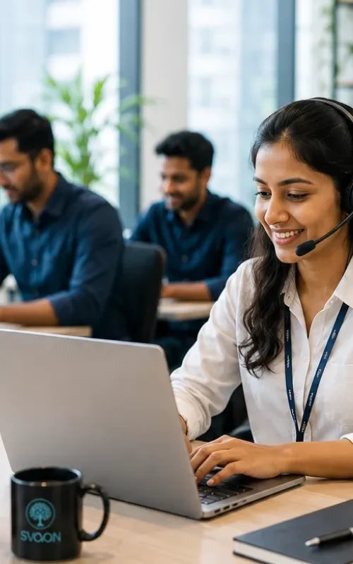 SVaaN Global Tech team member ready to answer MVP development questions